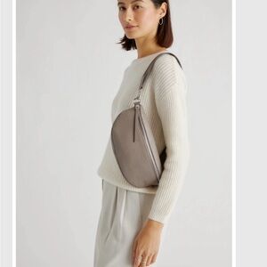 Quince Italian Pebbled Leather Sling Bag